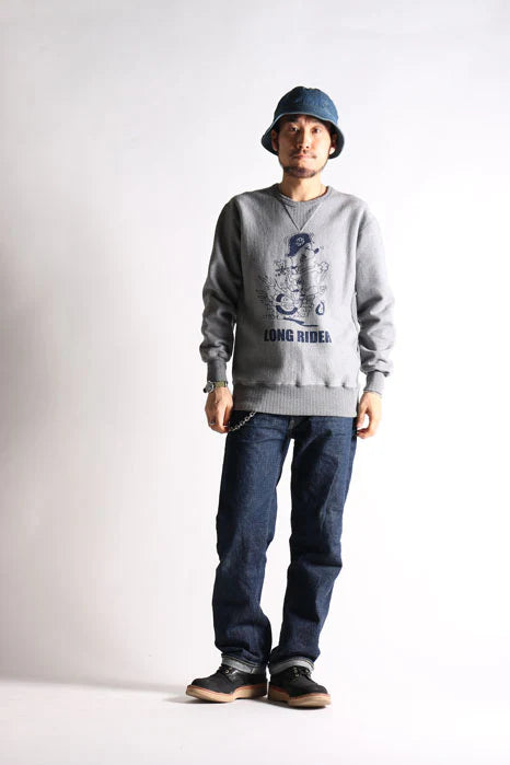 WESTRIDE Heavy Weight Front V Sweat Snoopy / Grey