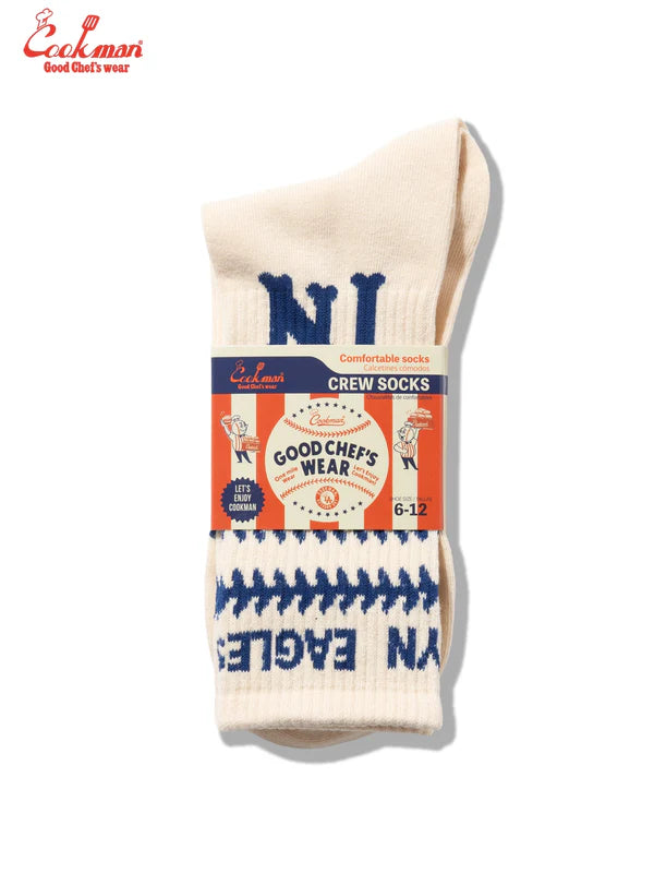 Cookman Rib Crew Socks - NLBM BROOKLYN EAGLES