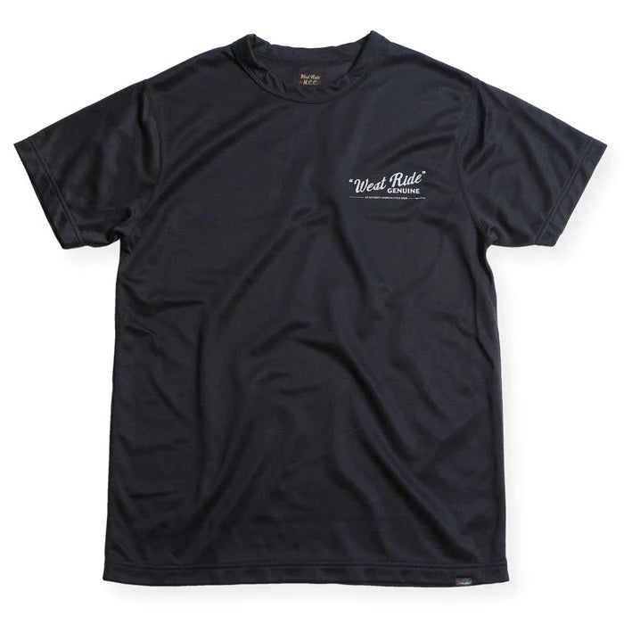 WESTRIDE Power Dry Logo Tee / Black