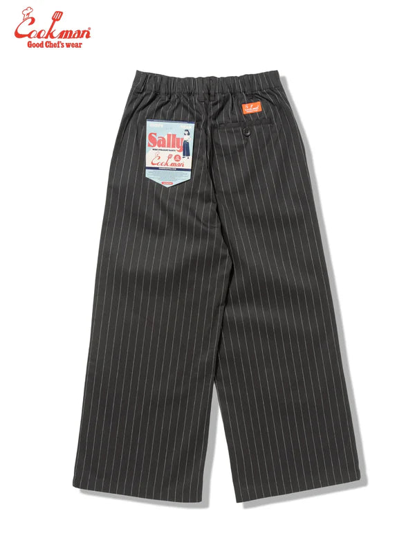Cookman Sally Pants - Pin Stripe : Black