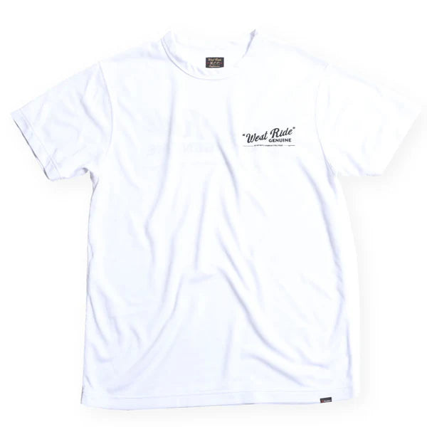 WESTRIDE Power Dry Logo Tee / White