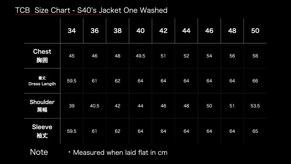 TCB/ s40's Jacket/ type 1/ one washed