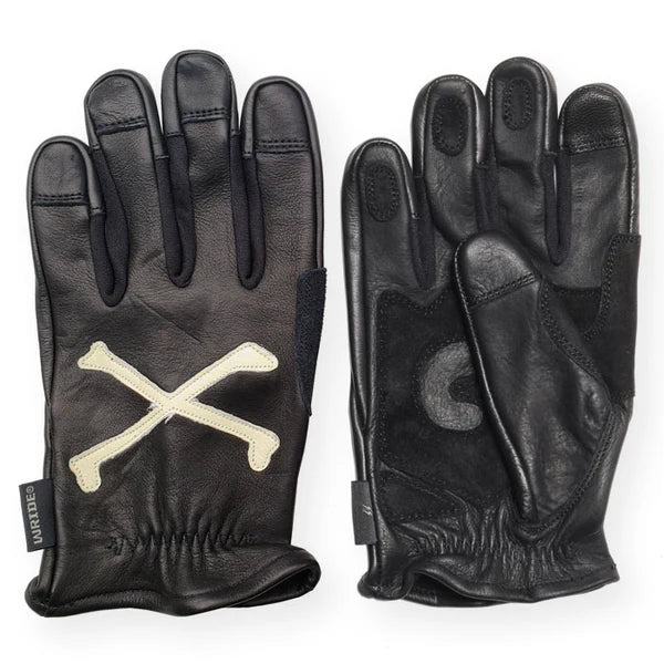 WESTRIDE Cross Bones Glove / Black x Cream
