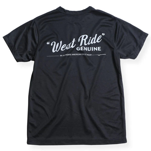 WESTRIDE Power Dry Logo Tee / Black