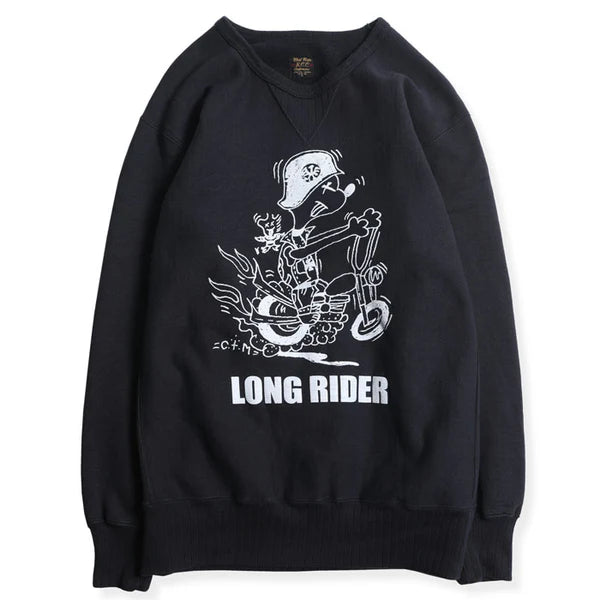 WESTRIDE Heavy Weight Front V Sweat / Black