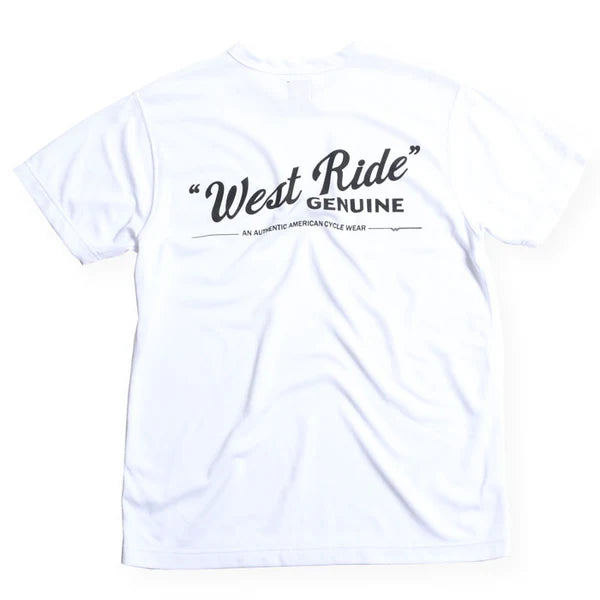 WESTRIDE Power Dry Logo Tee / White