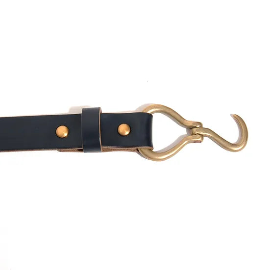 ART BROWN Horween Chromexel Leather Belt/ Black