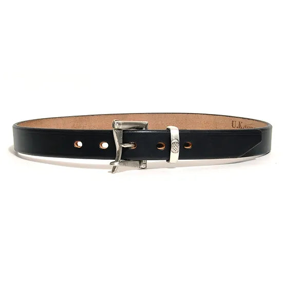 ART BROWN UK Saddle Leather Belt/ Black