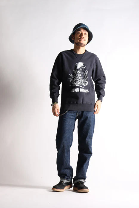 WESTRIDE Heavy Weight Front V Sweat / Black