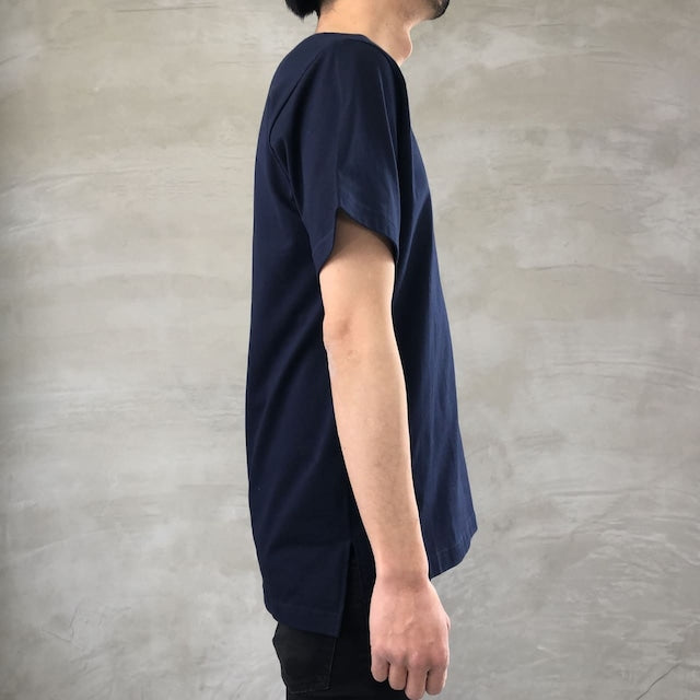 Blue Sakura STEP T-SHIRT / NAVY (pocket tee)