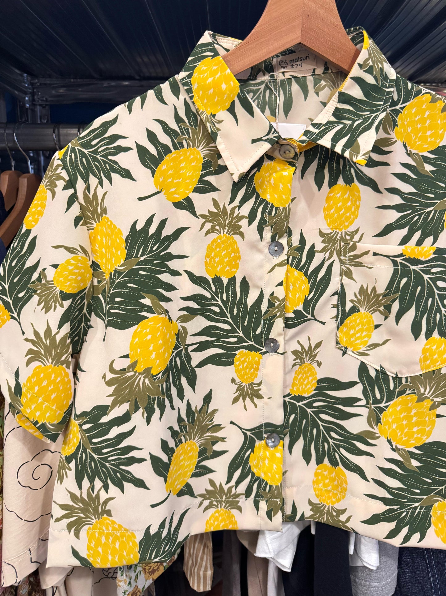 MATSURI/ PINEAPPLE CROP TOP