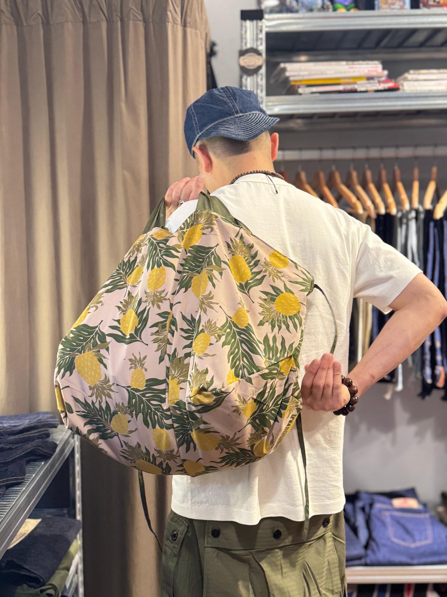 MATSURI/ DOUBLE SIDED SHOPPING TOTEBAG (OLV X PINEAPPLE)