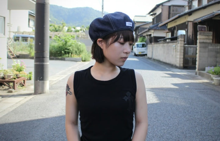ACID HOUSE denim beret (denim)