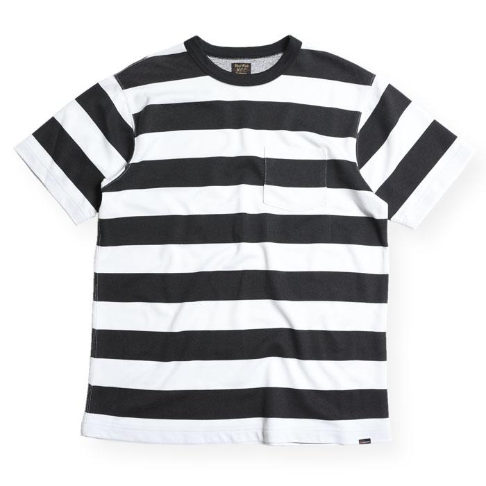 West Ride/ Power dry border short tee (white/ black)