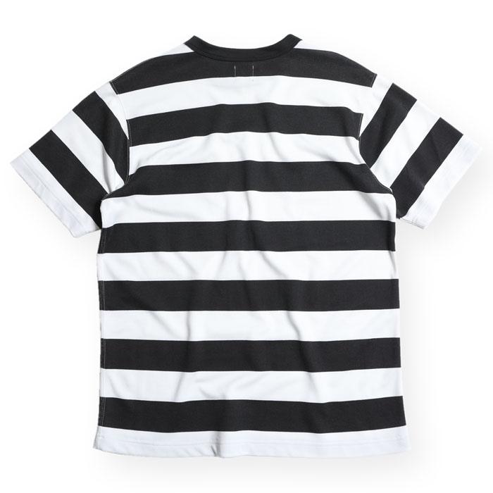 West Ride/ Power dry border short tee (white/ black)