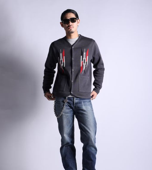 West Ride/ NGT NATIVE CARDIGAN (CHARCOAL)