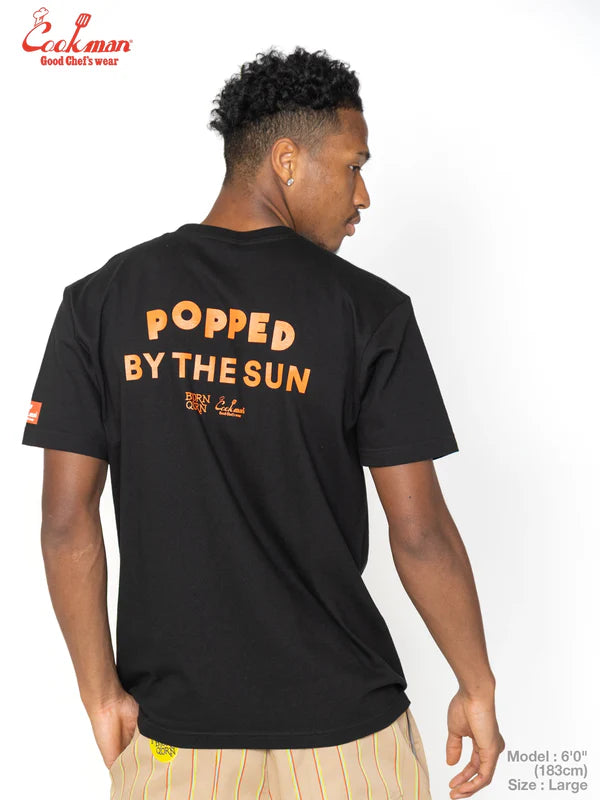 Cookman Tees - BjornQorn Popped by The Sun : Black