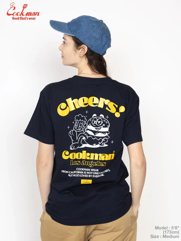 Cookman Tees - Cheers Burger : Navy