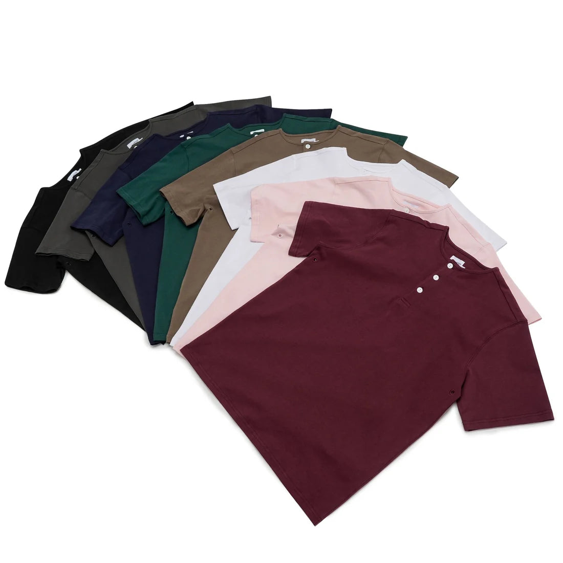 Henley tee/ Made in Hong Kong