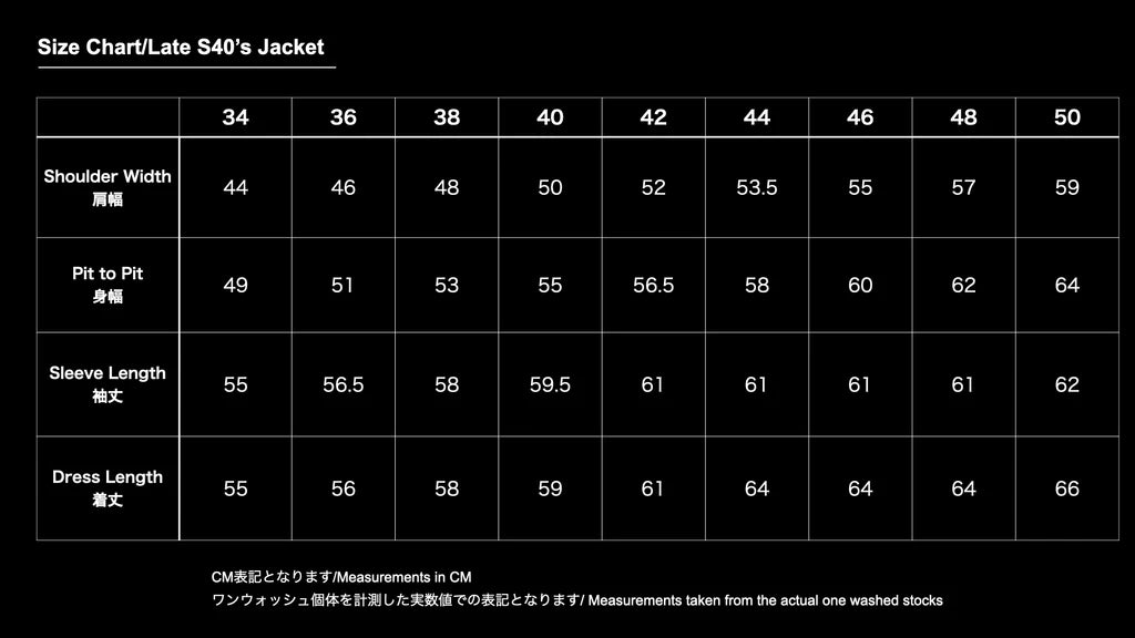 TCB/ Late S40's Jacket 13.5oz