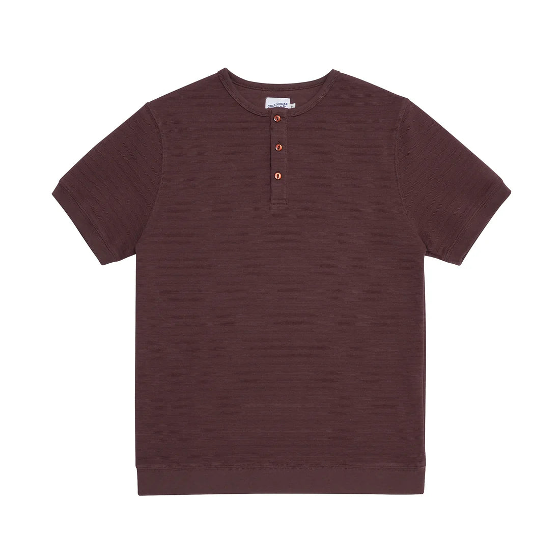 Hidden subtle yarn henley tee from Hong Kong