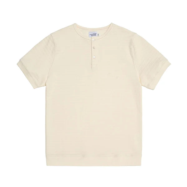 Hidden subtle yarn henley tee from Hong Kong