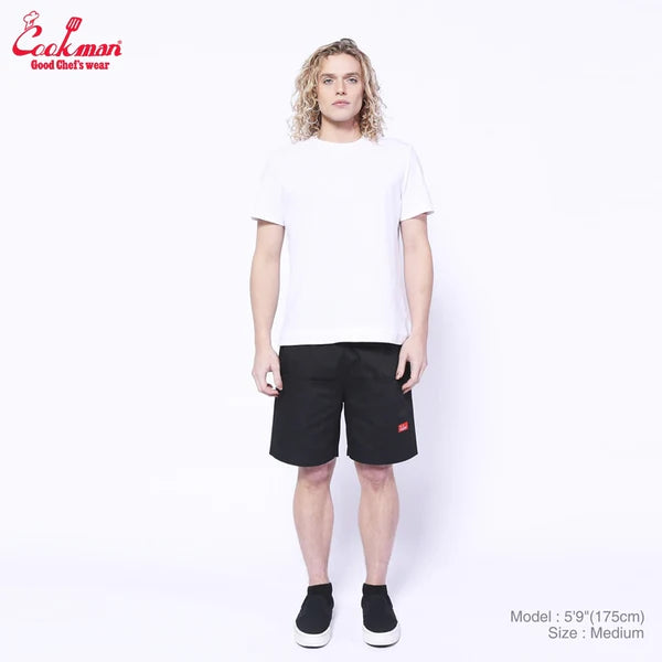 Cookman Chef Short Pants Front Pocket - Ripstop : Black