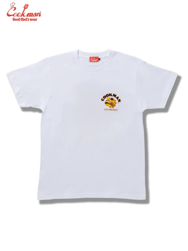 Cookman Tees - Burger Dog : White
