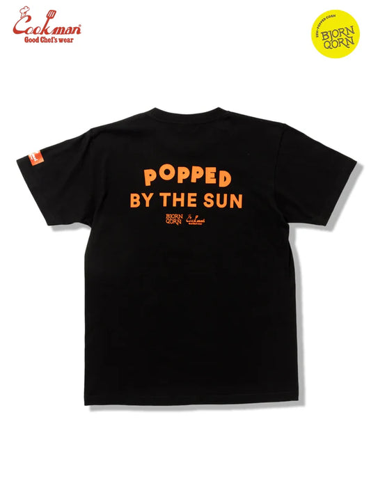 Cookman Tees - BjornQorn Popped by The Sun : Black