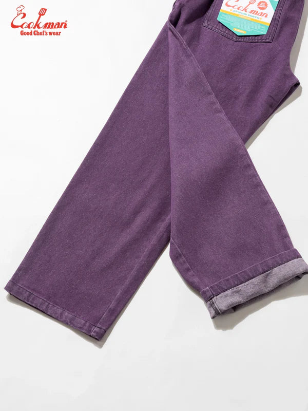 Cookman Chef Pants Semiwide - Denim : Purple