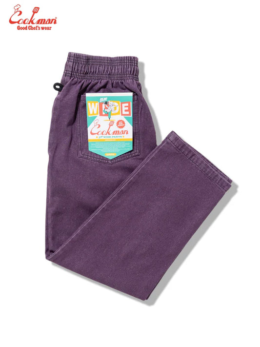 Cookman Chef Pants Semiwide - Denim : Purple