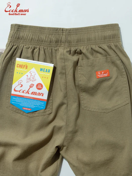 Cookman Chef Short Pants - Linen : Olive