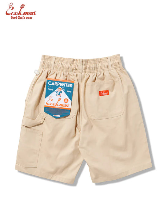 Cookman Carpenter's Pants Short : Heavy twill - Cream