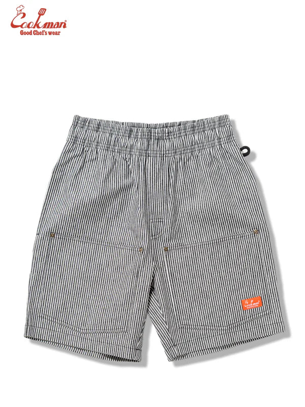 Cookman Chef Short Pants Front Pocket - Hickory : Black