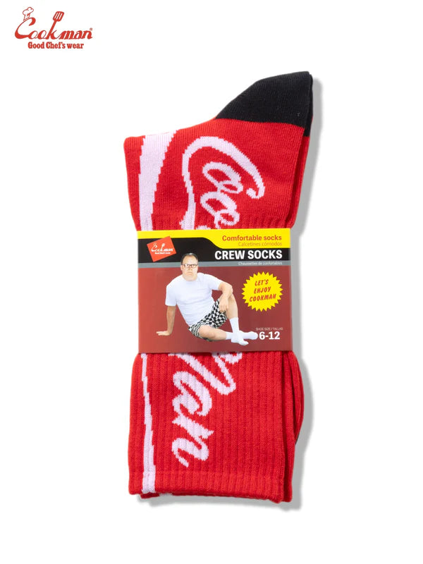 Cookman Rib Crew Socks - Soda