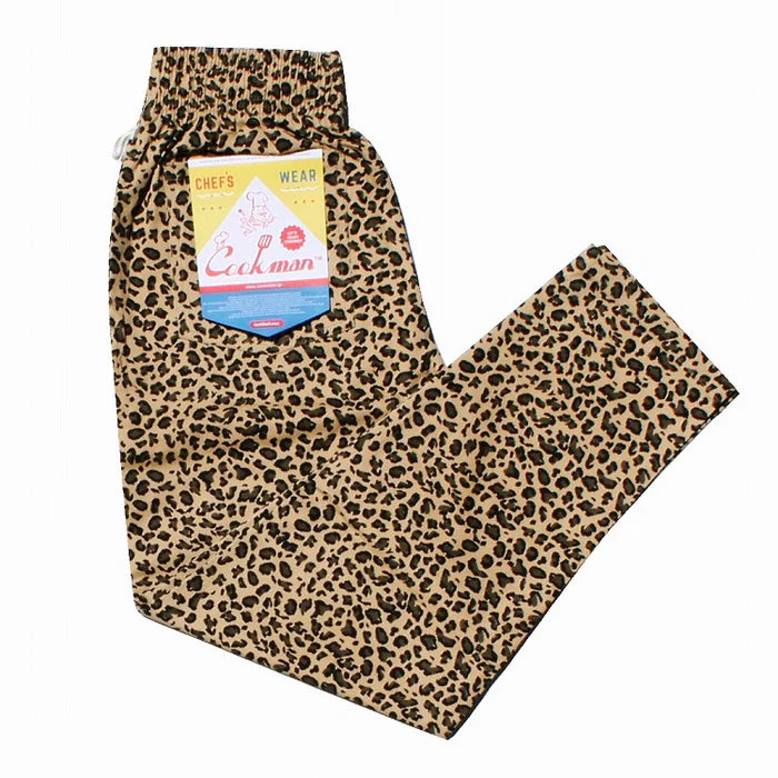 COOKMAN CHEF PANTS - LEOPARD