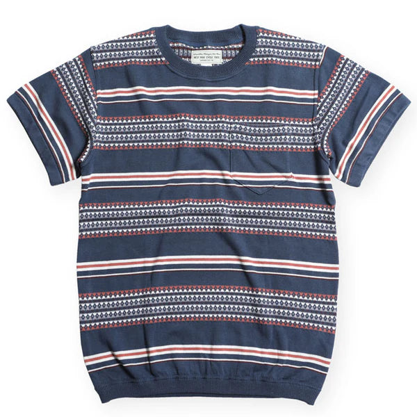 WESTRIDE  Classic NGT Jacquard Tee / Navy