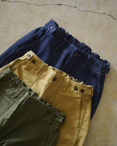 Ordinary fits/ james fatigue back satin pants (olive)