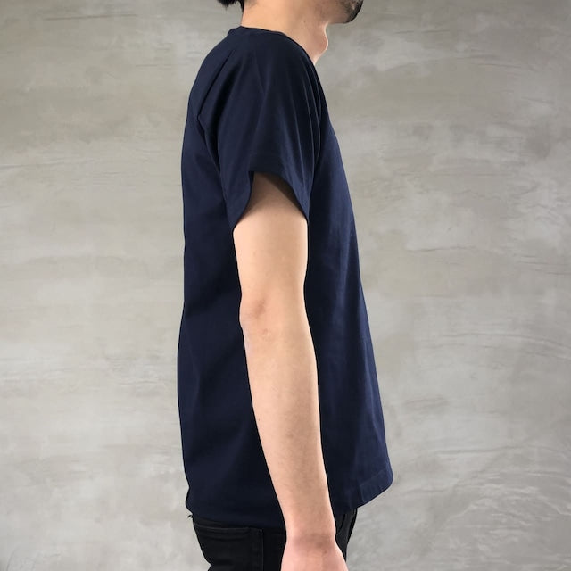 Blue Sakura CUTOFF T-SHIRT / NAVY