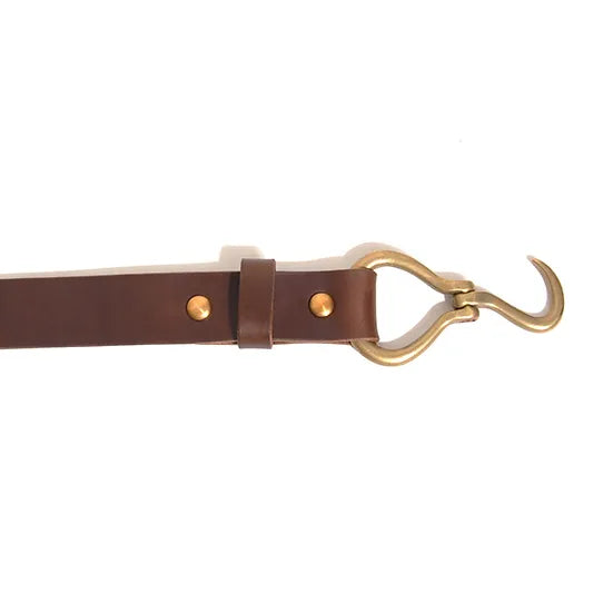 ART BROWN Horween Chromexel Leather Belt/ Dark Brown