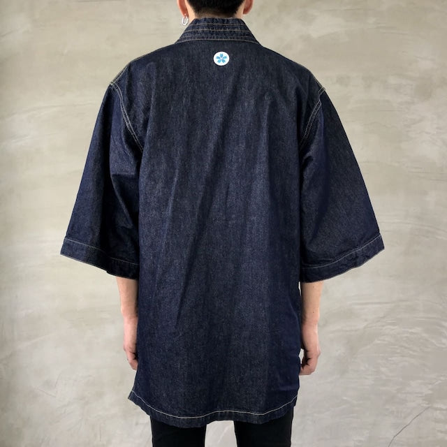 Blue Sakura "DENTO" DENIM KIMONO JACKET ［WASHI ver.］