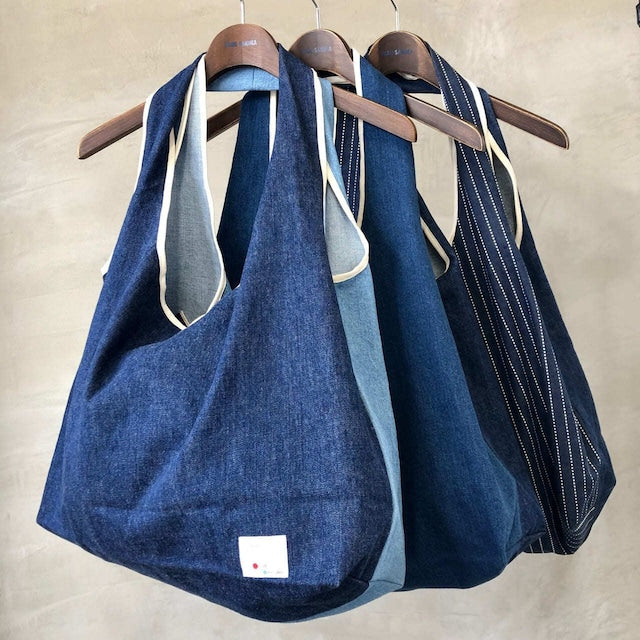 Blue Sakura DENIM ECO BAG ［SATTO］