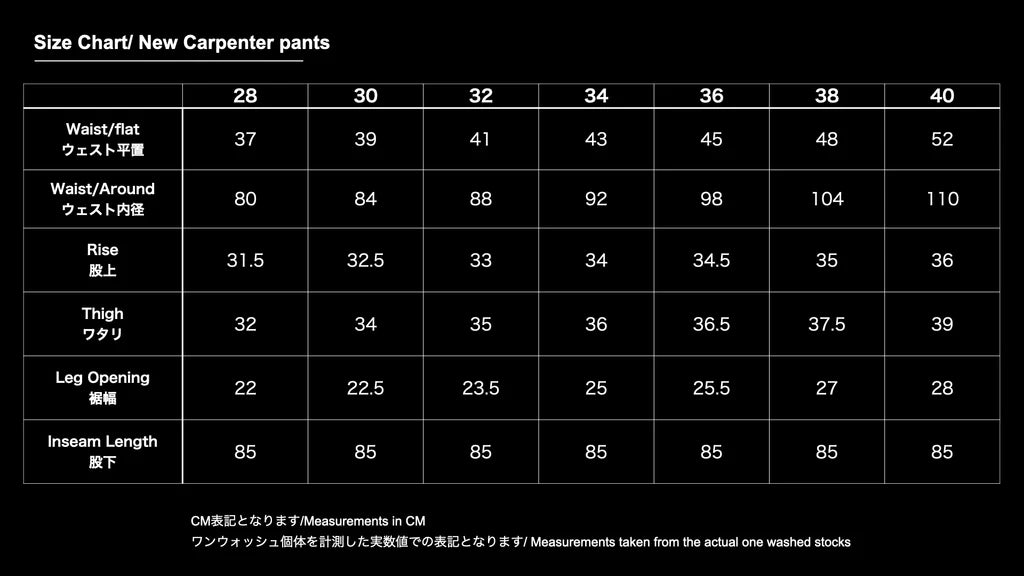 TCB jeans/ New carpenter pants (denim/ black)