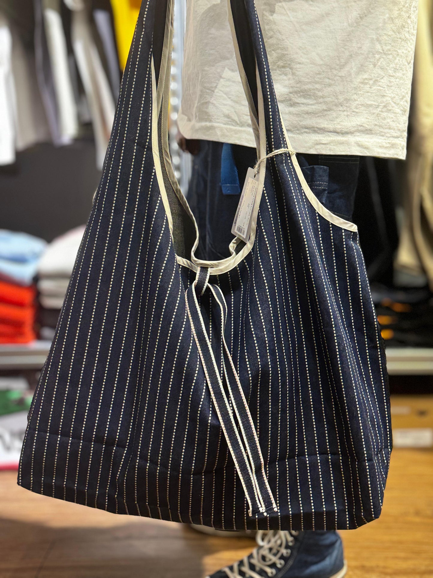 Blue Sakura DENIM ECO BAG ［SATTO］