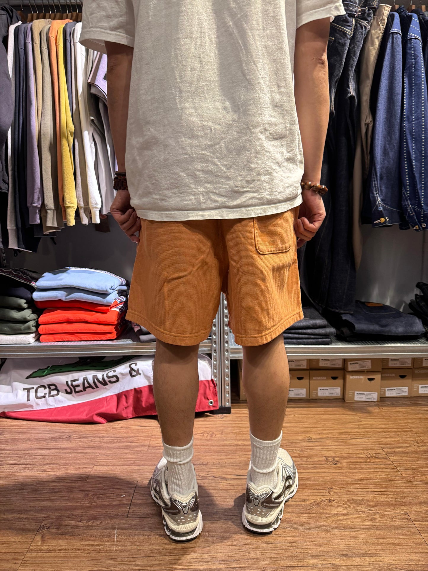 XX development super tuck shorts/ raw sienna