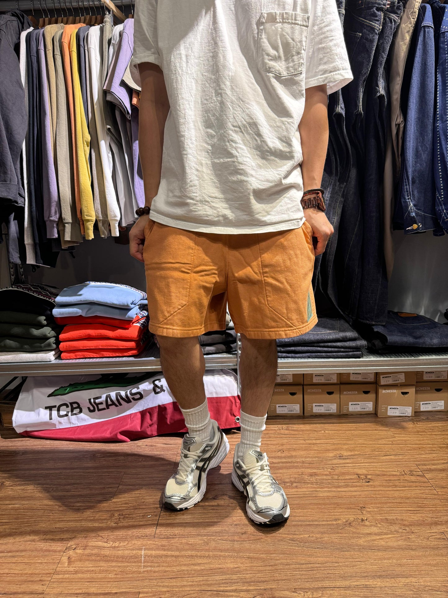 XX development super tuck shorts/ raw sienna