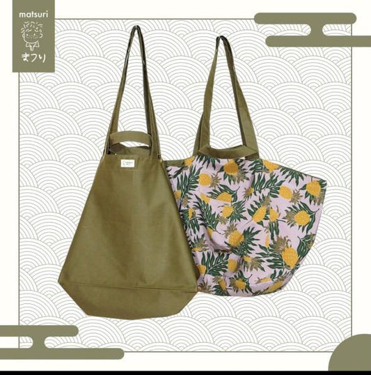 MATSURI/ DOUBLE SIDED SHOPPING TOTEBAG (OLV X PINEAPPLE)