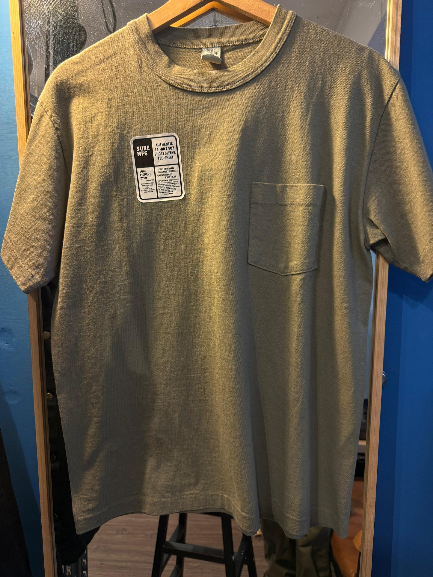 XX Development Sure’s S/S Pocket Tee / dusty olive