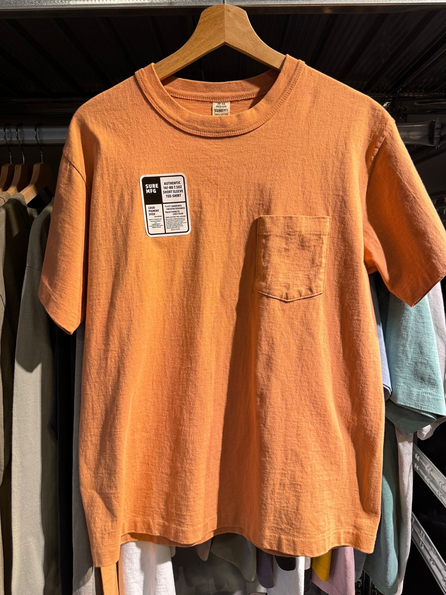 XX Development Sure’s S/S Pocket Tee / raw sienna