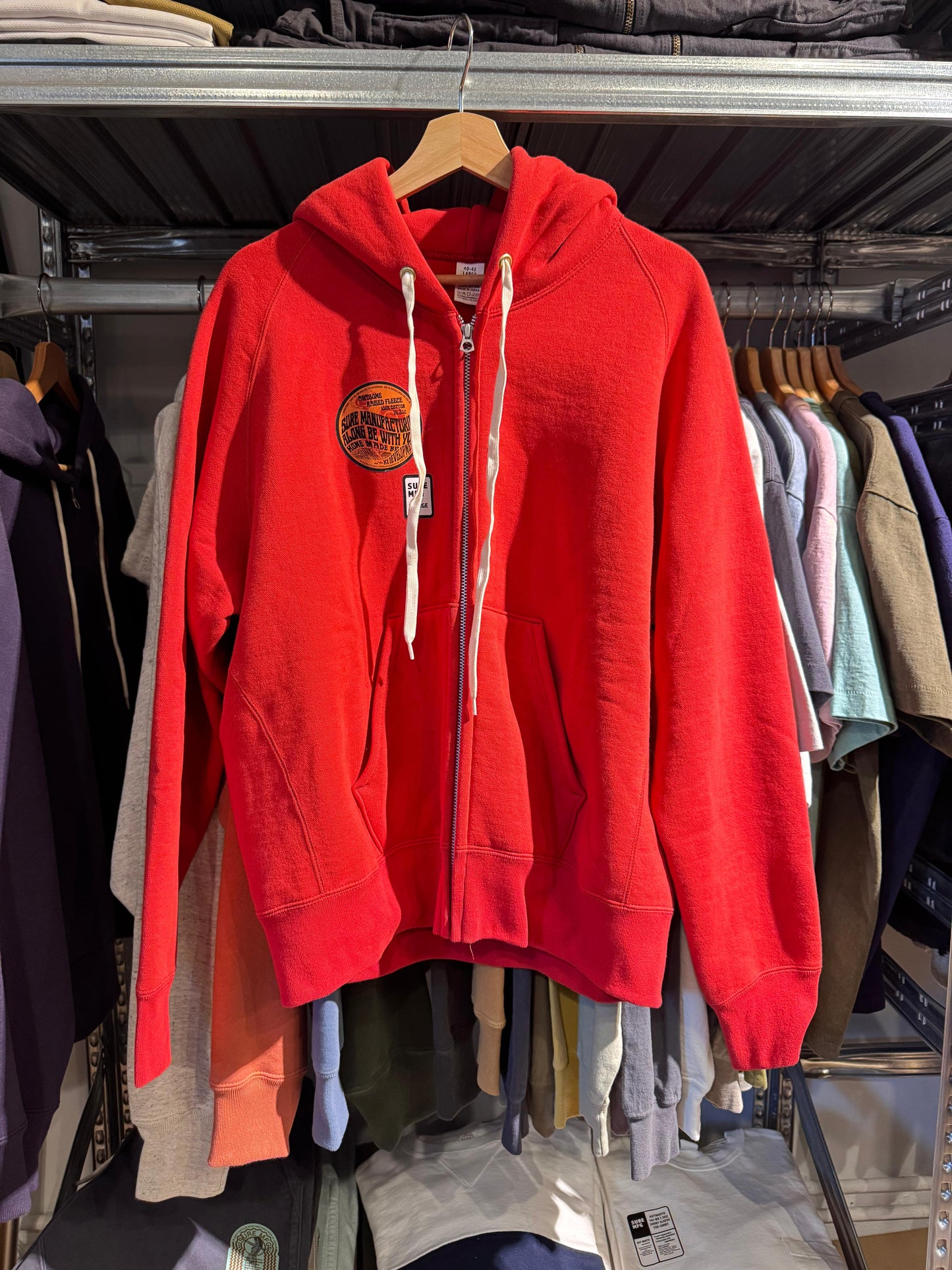 XX DEVELOPMENTSure's "Awesome" Zip Corn Head Hoodie / Savvy Red